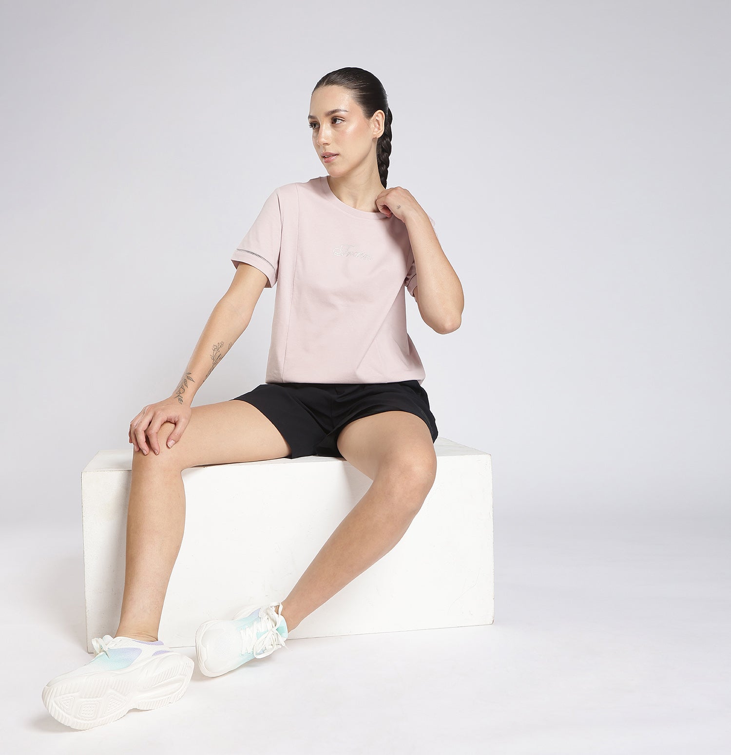 Xtep Women’s Training T-Shirt – Sorona Cotton Blend Antibacterial