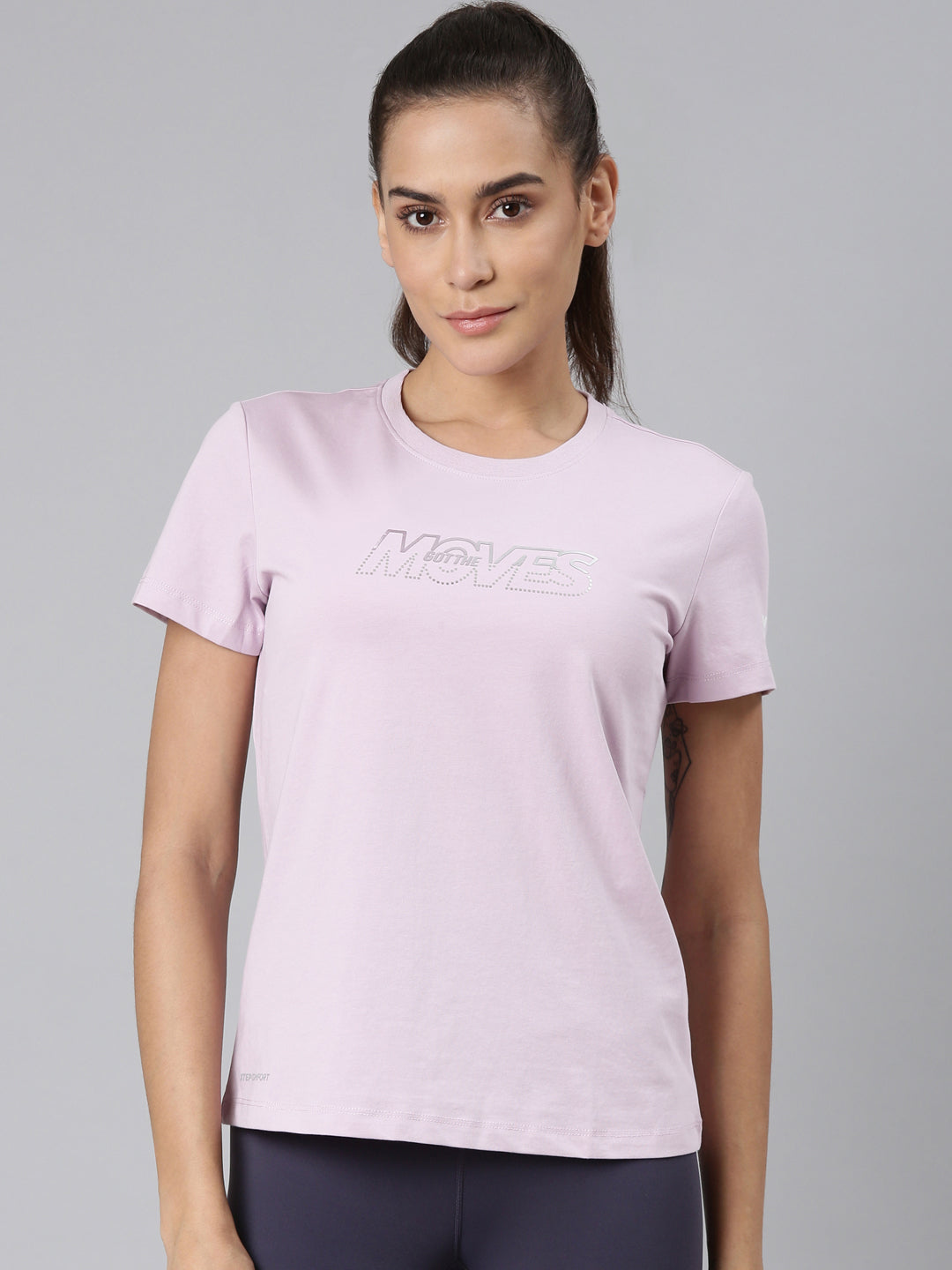 Xtep Women Training Short-sleeve T-shirt - Light Bright Purple / XS