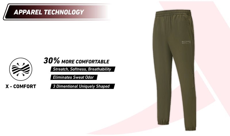 Xtep Men's Loose Fit Training Trackpant Brown