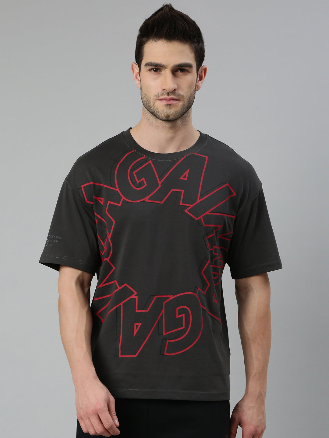 Xtep Men XDNA Short-sleeve T-shirt - Inky Grey / S