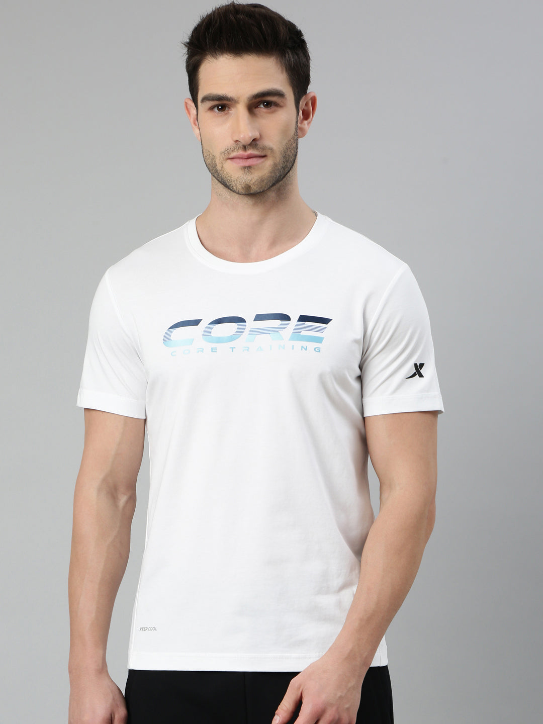 Xtep Men Training T-Shirt - Pearl White / S
