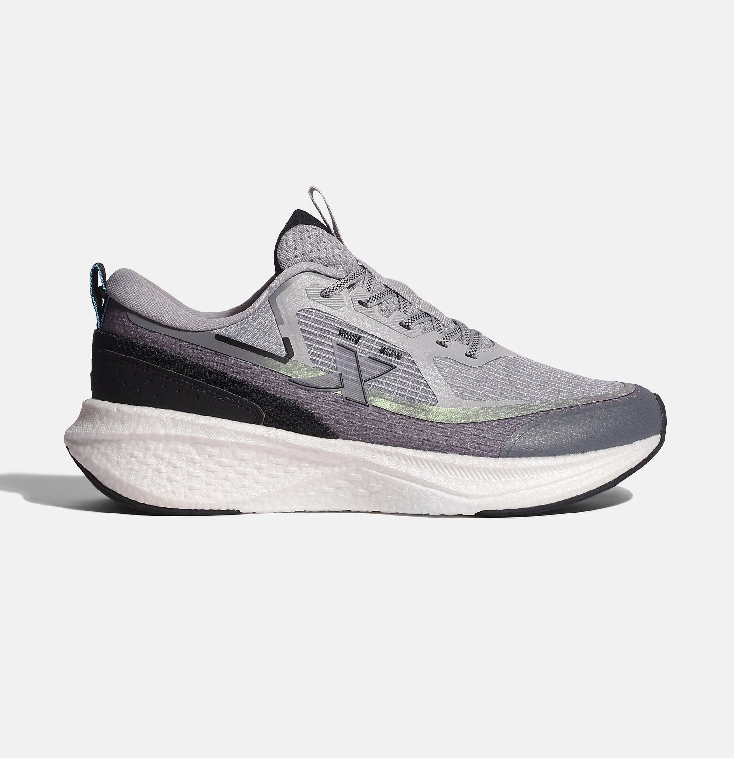Xtep Men’s Dynamic Foam Running Shoes - Ash Grey Gray Black / 40