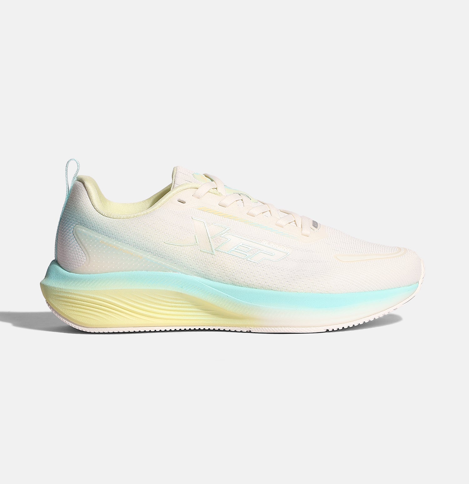 Xtep Women Dynamic Foam Running Shoes - Canvas White / Sky Blue01 / Jasmine / 35