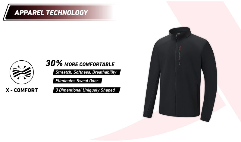 Xtep Men's Training Thermal Windbreaker Black