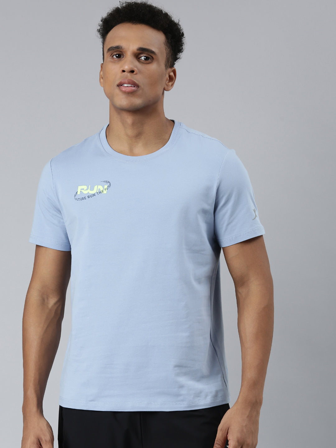 Xtep-Comfort Men Short-sleeve T-shirt - Tina Blue / S