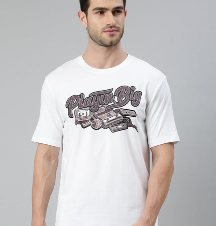 Xtep Men Basketball T-Shirt - Pearl White / S