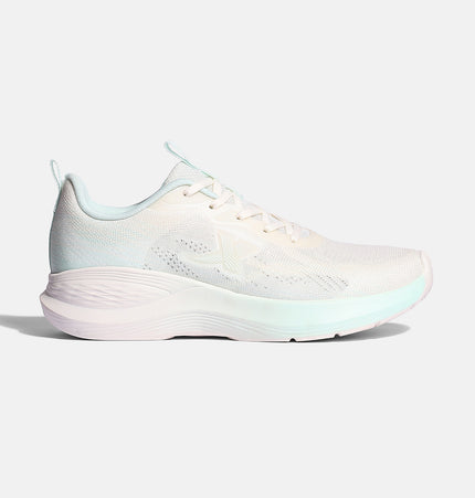 Xtep Feather Foam Women’s Running Shoes - Canvas White / Bubbly Green / 35