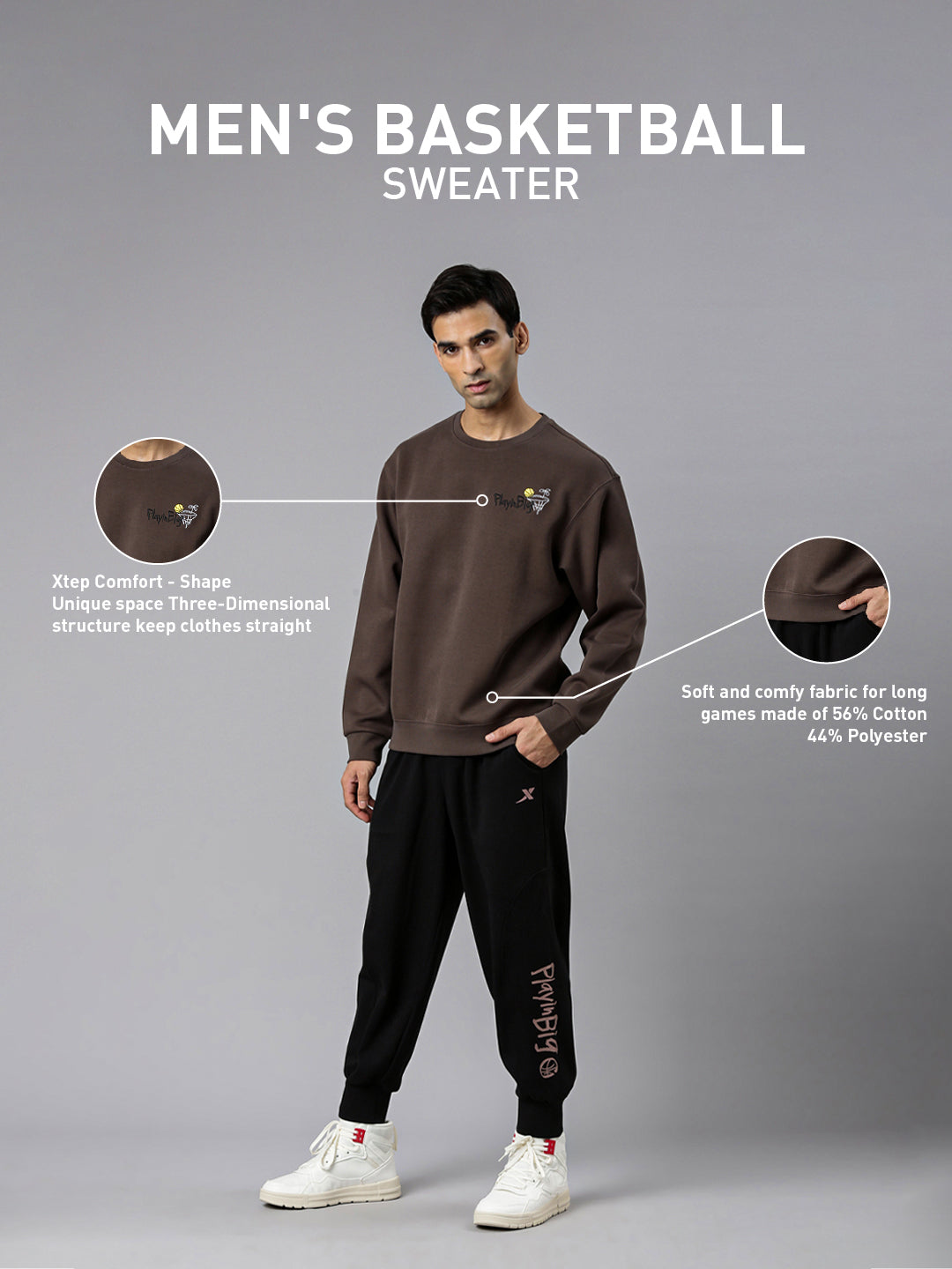 Xtep-Comfort Men Sweater