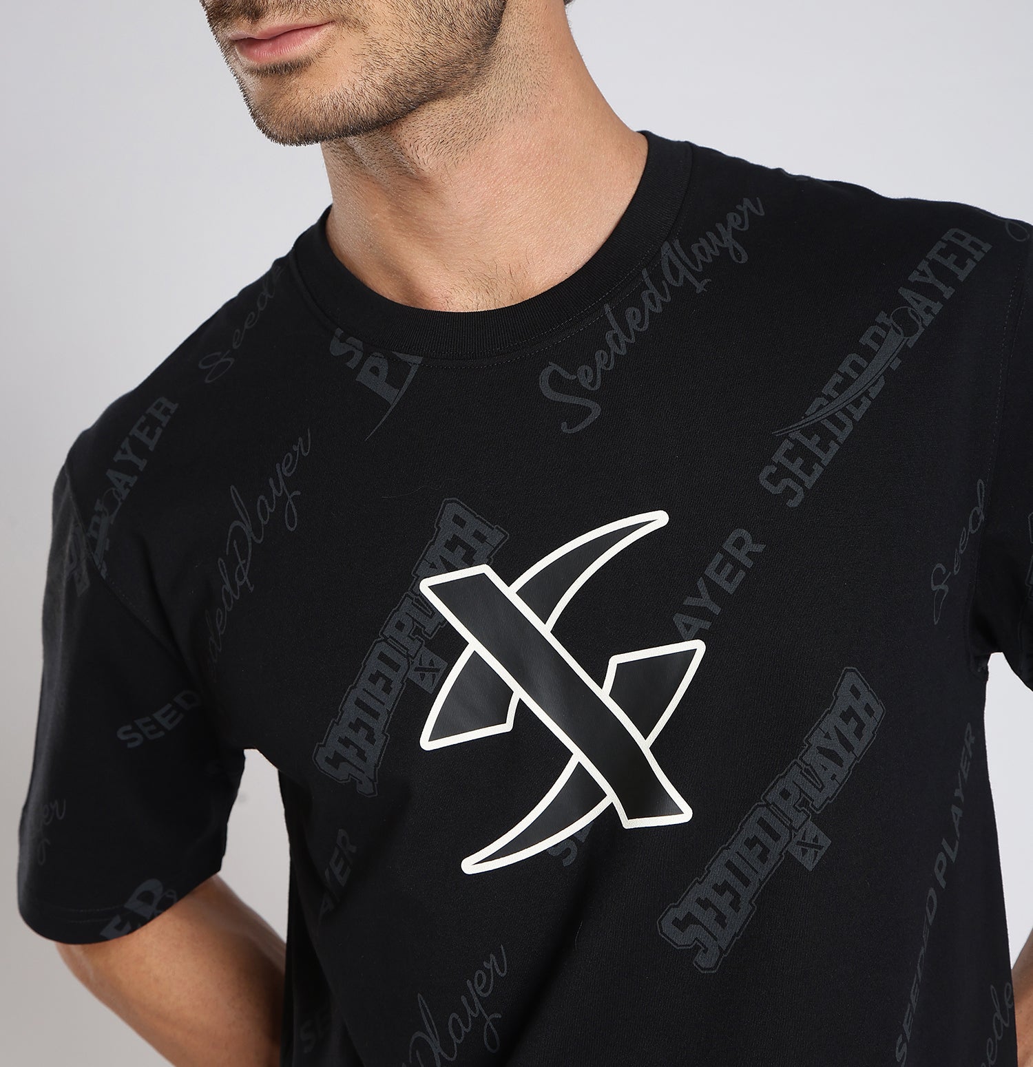 Xtep Men’s Comfort Printed T-Shirt – Retro Comfort Everyday Style