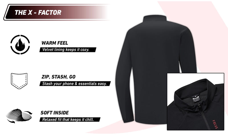 Xtep Men's Training Thermal Windbreaker Black