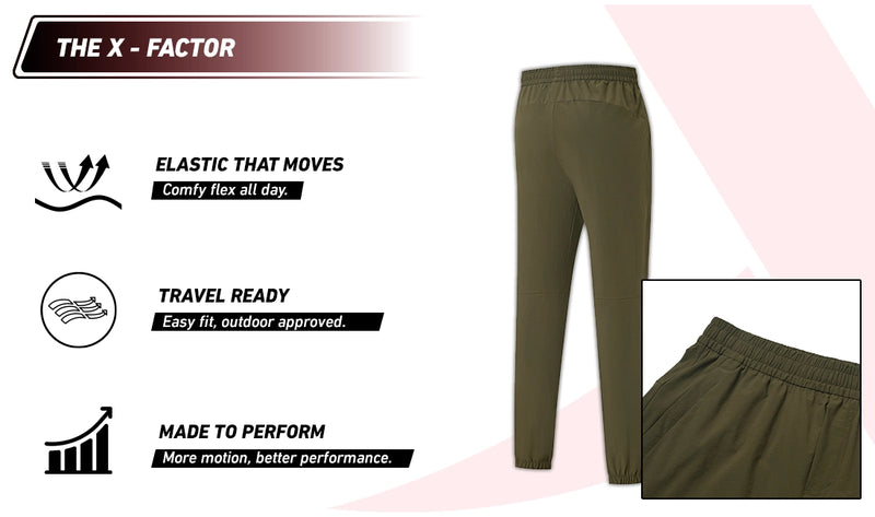 Xtep Men's Loose Fit Training Trackpant Brown