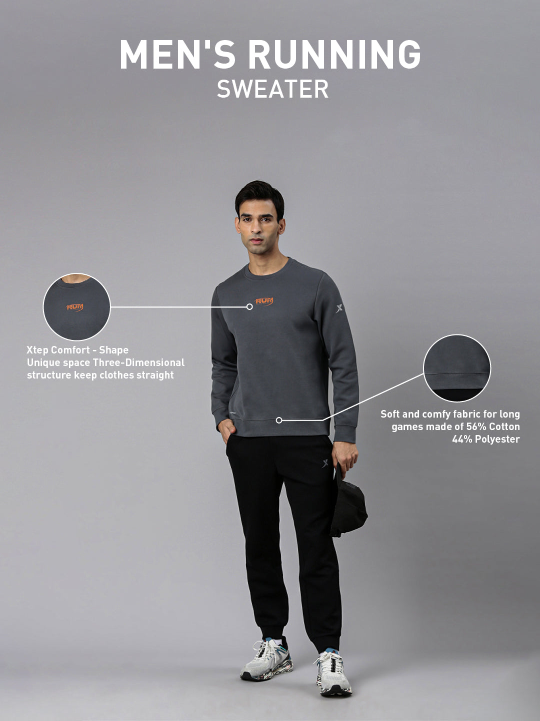 Xtep-Comfort Men Sweater