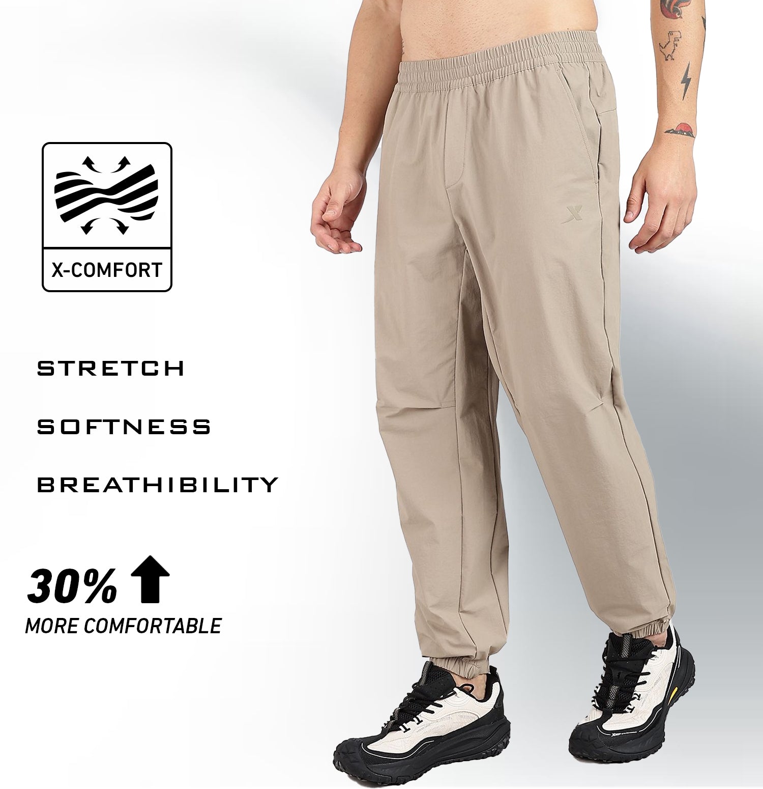 Comfort Woven Quick-Dry Outdoor Pants - Beige