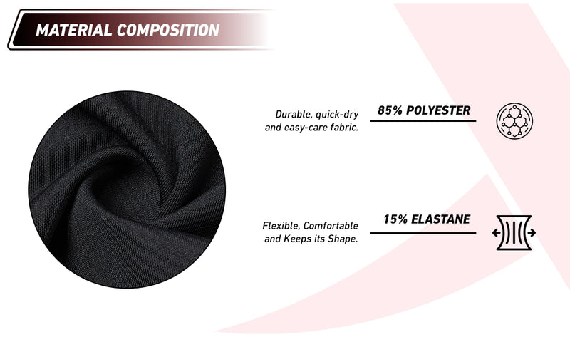 Xtep Men's Quick Dry Dual Layer Running Shorts Black