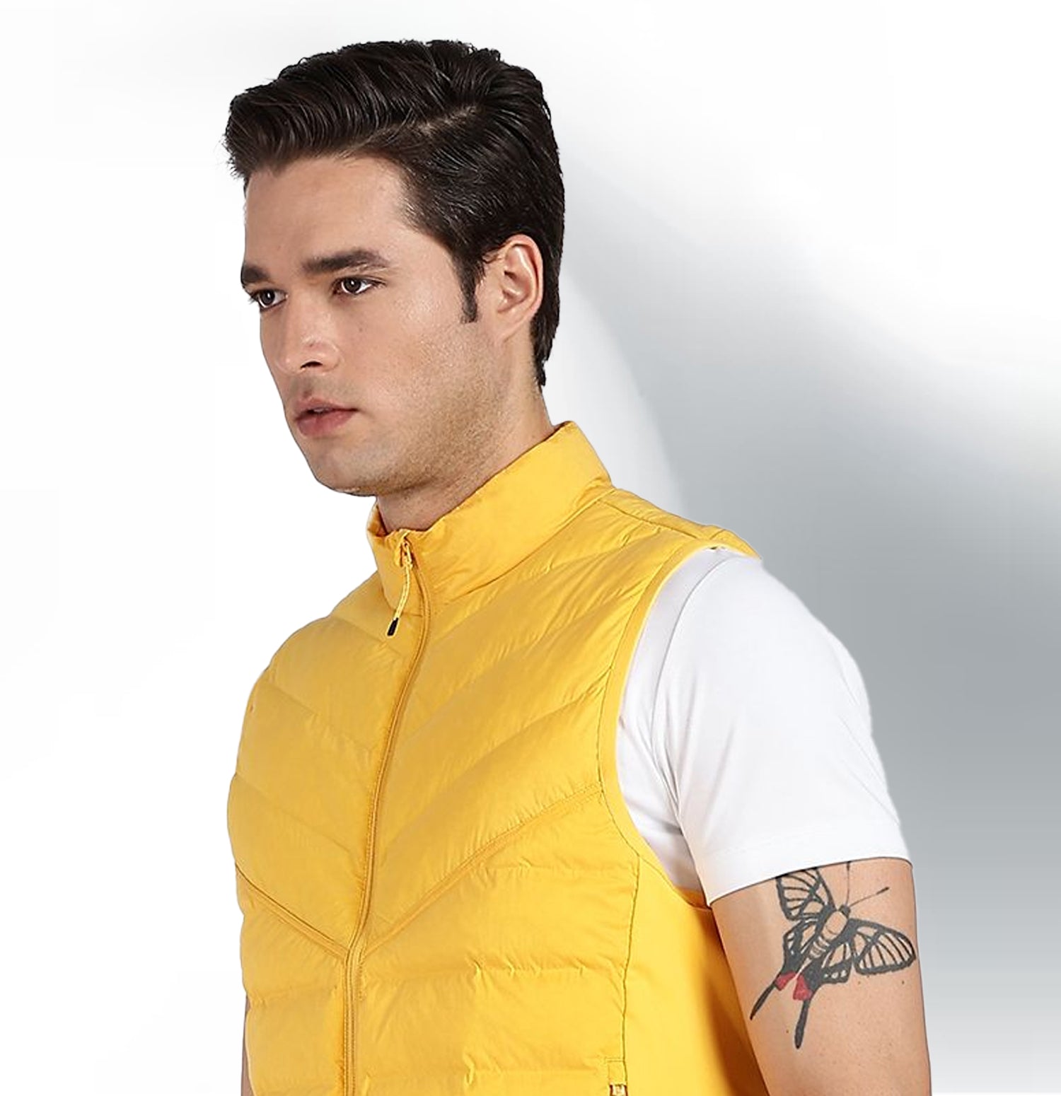 Windproof Water-Repellent Winter Jacket - Yellow