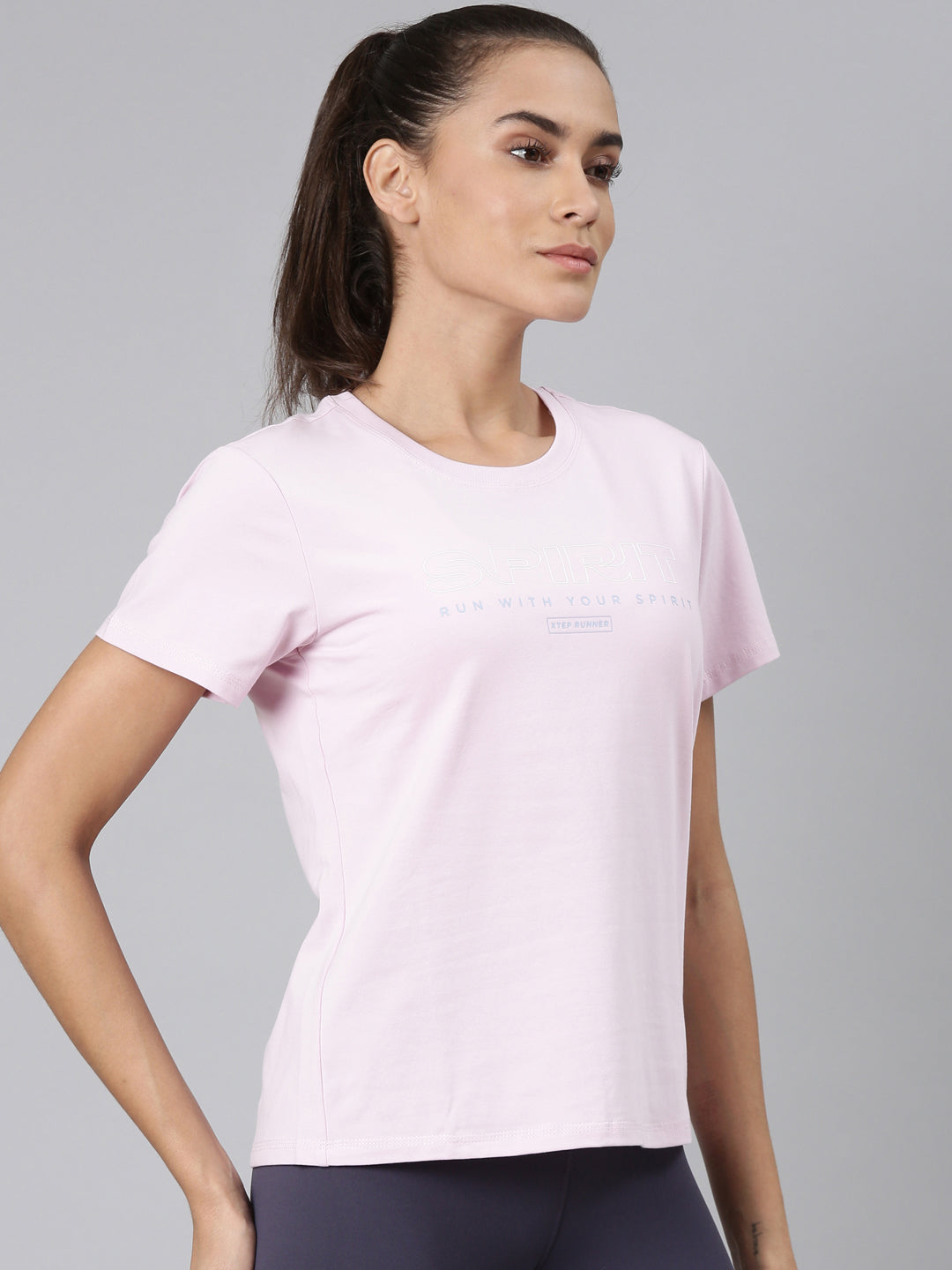 Xtep-Comfort Women Short-sleeve T-shirt