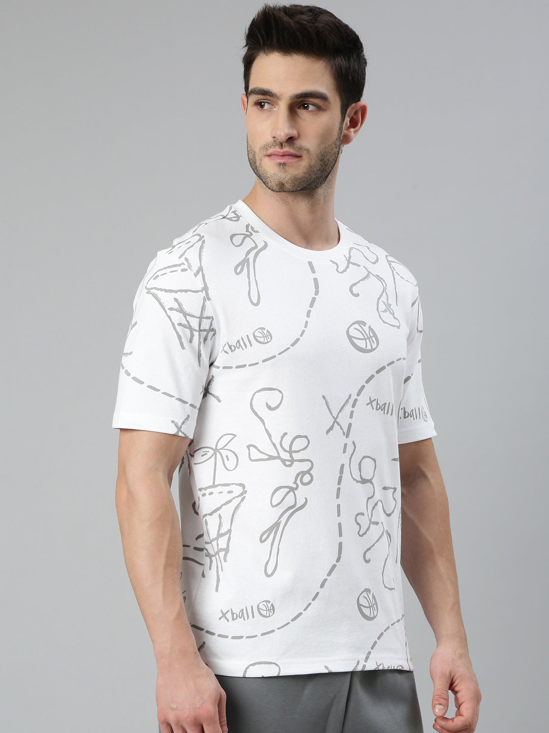 Xtep Men Relaxed Fit Short-sleeve T-shirt