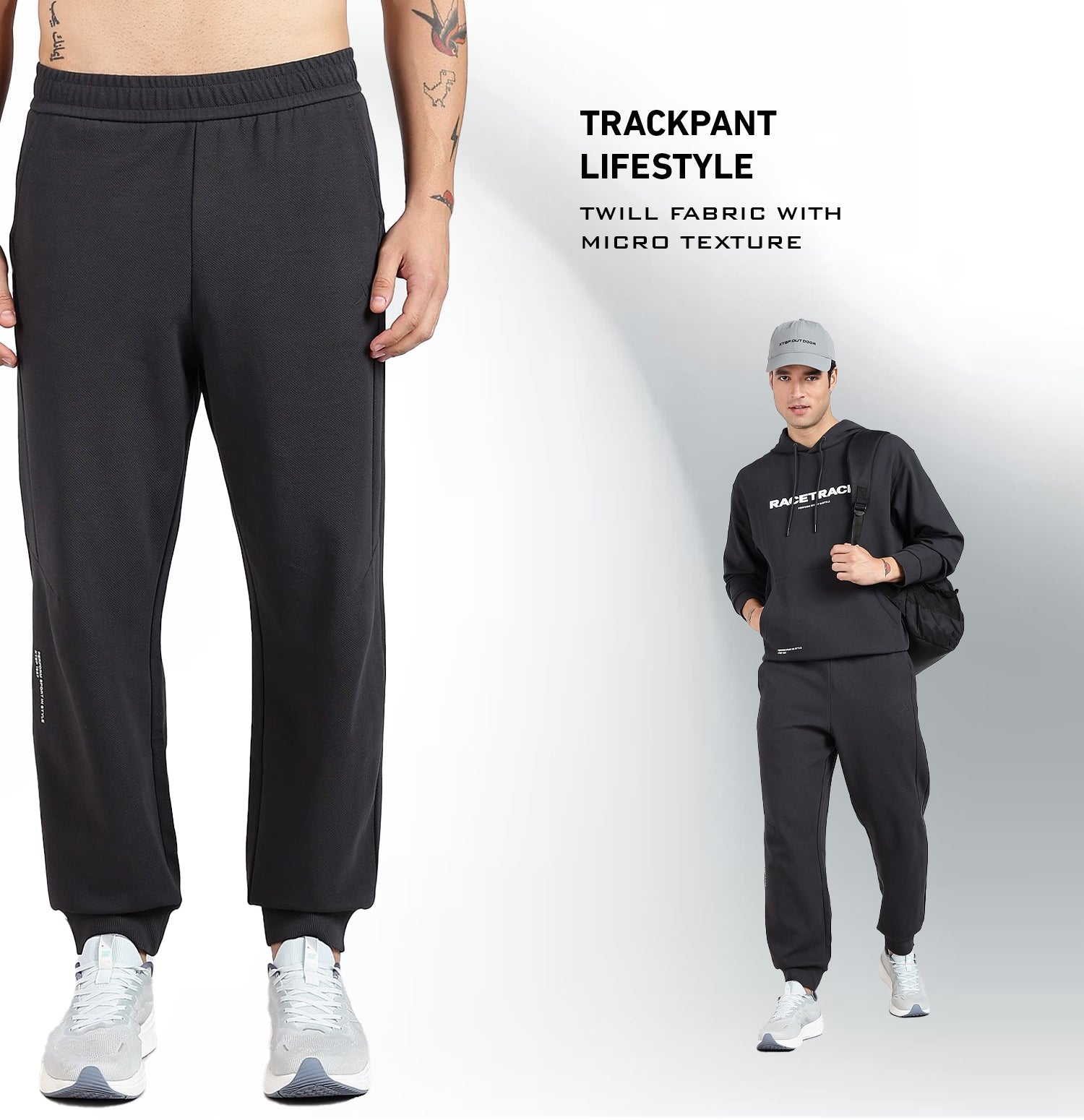Micro Texture Modern Pants - Horn Grey