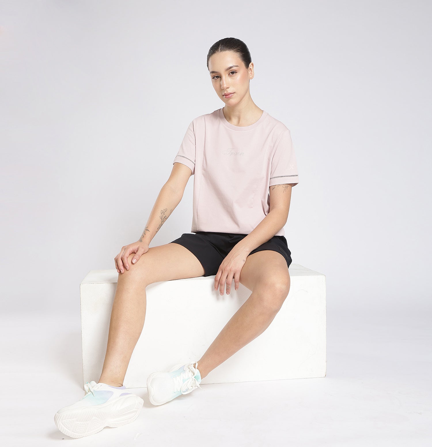 Xtep Women’s Training T-Shirt – Sorona Cotton Blend Antibacterial