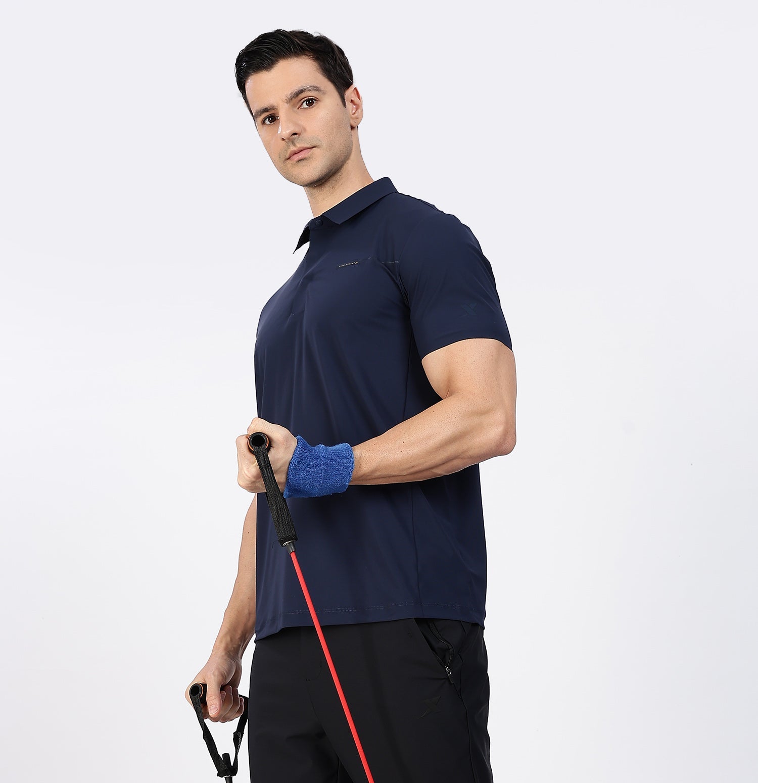 Ice-Cooling Training Polo T-Shirt - Late Blue