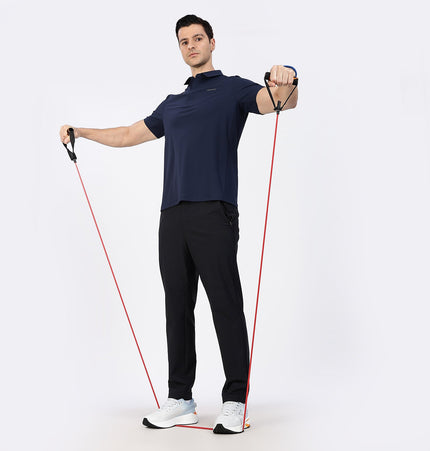 Xtep Men's Ice Cooling Training Polo T-shirt Blue