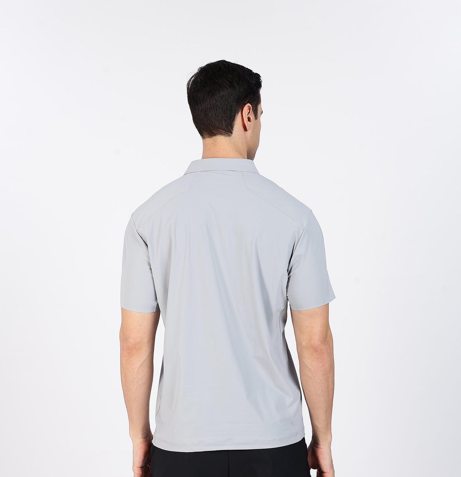 Ice-Cooling Training Polo T-Shirt - Grey