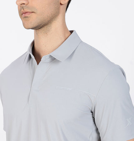 Xtep Men's Ice Cooling Training Polo T-shirt Grey