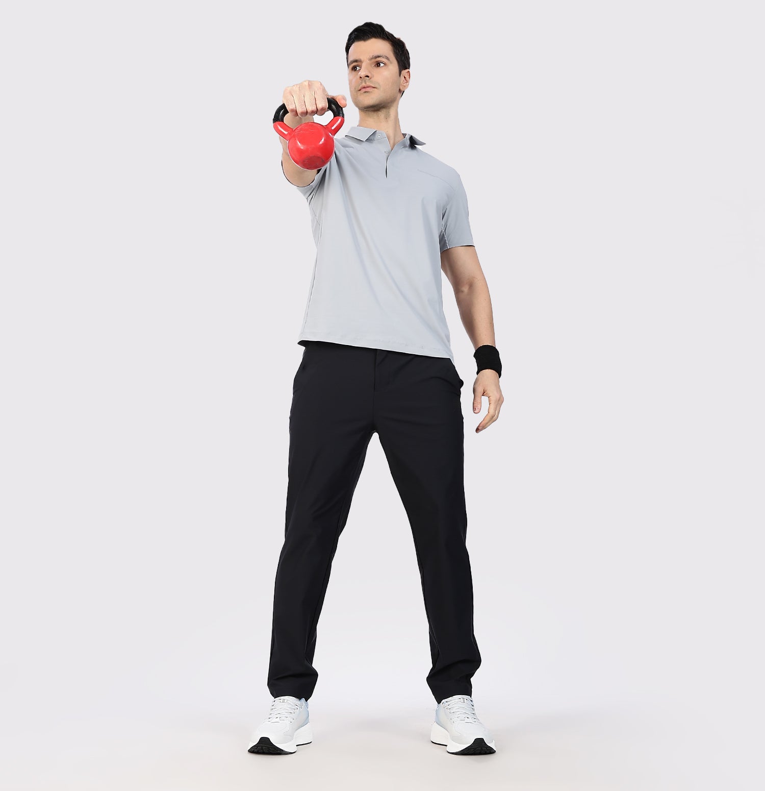Ice-Cooling Training Polo T-Shirt - Grey