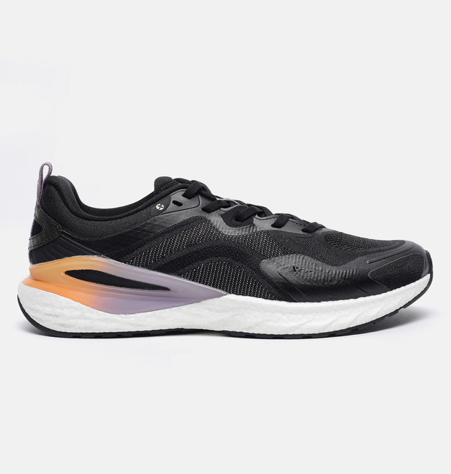 Xtep Women Dynamic Foam Running Shoes - Black / Wind Purple / 35