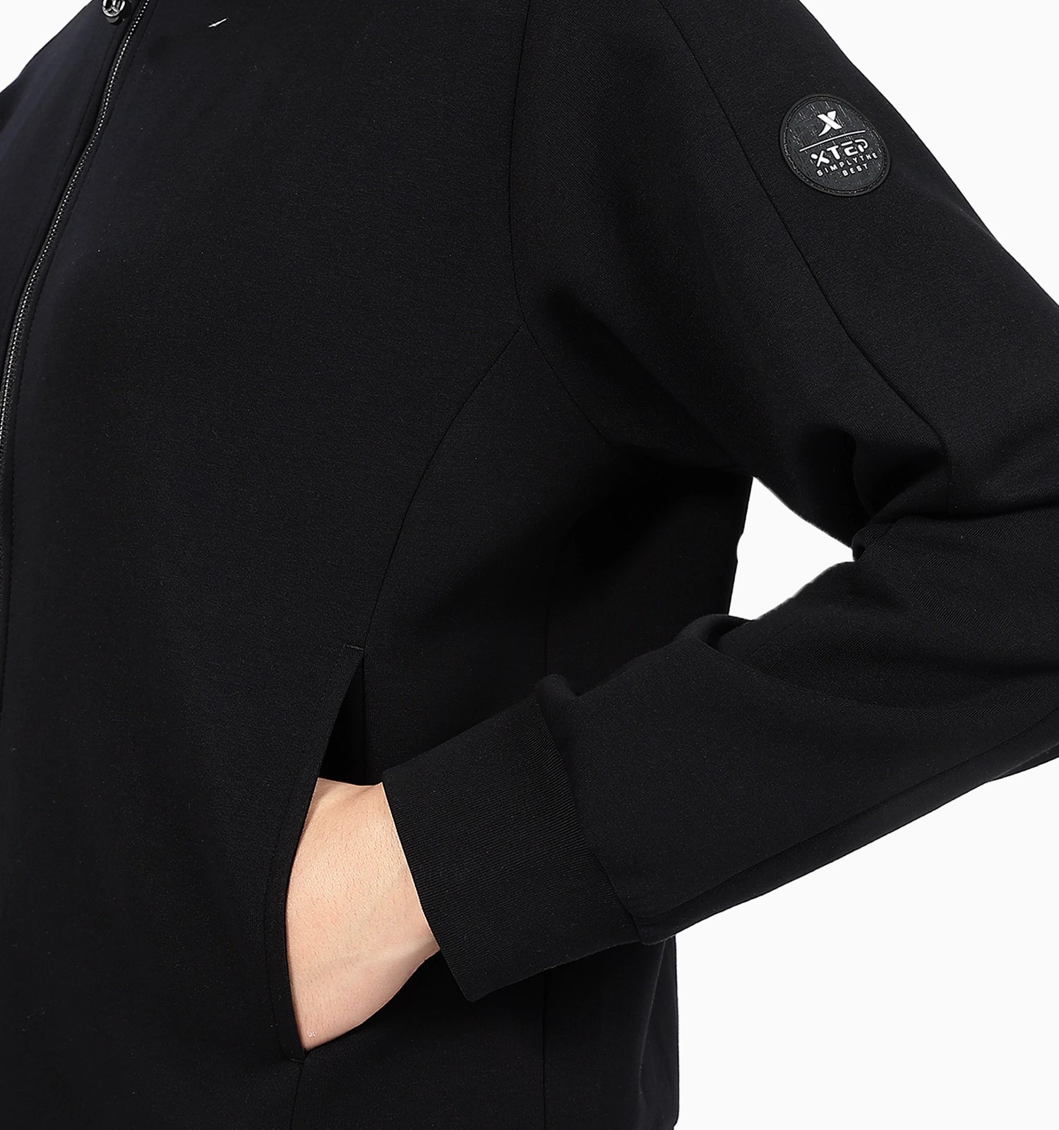 3D Fit Knitted Jacket - Black