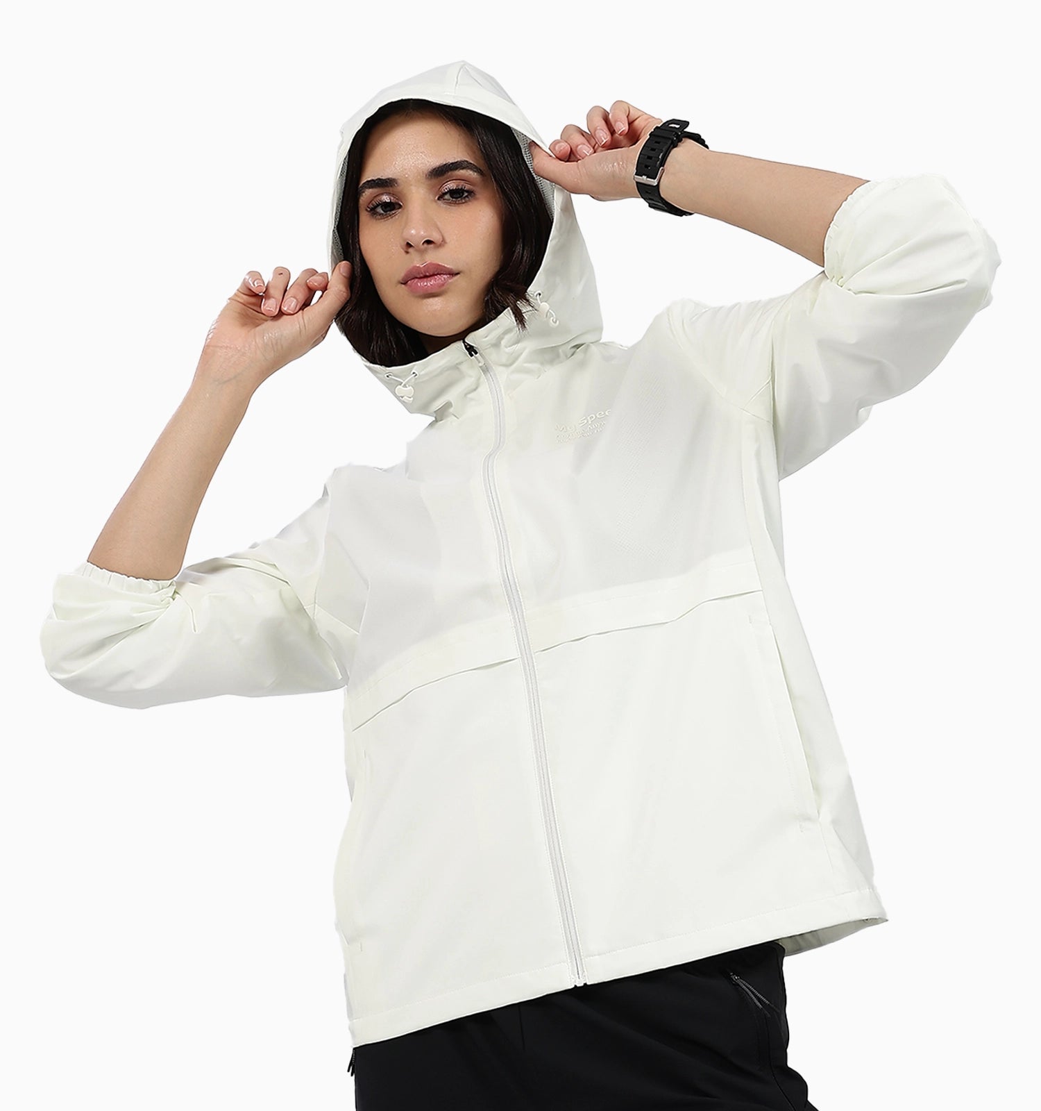 X-Shield Double Layer Windbreaker - Black White