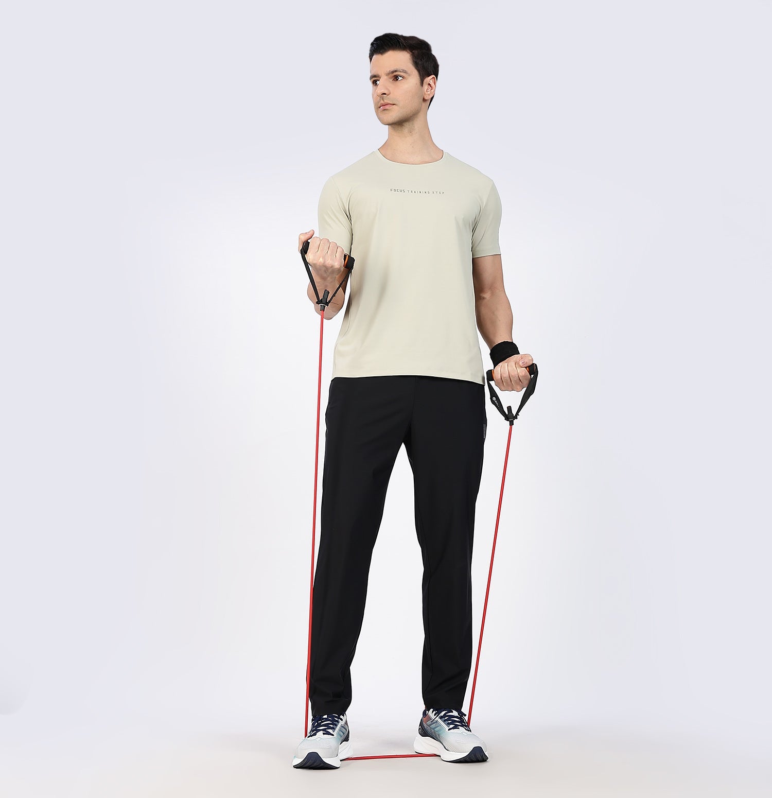 Ice-Cooling Running T-Shirt - Gold Sand Grey