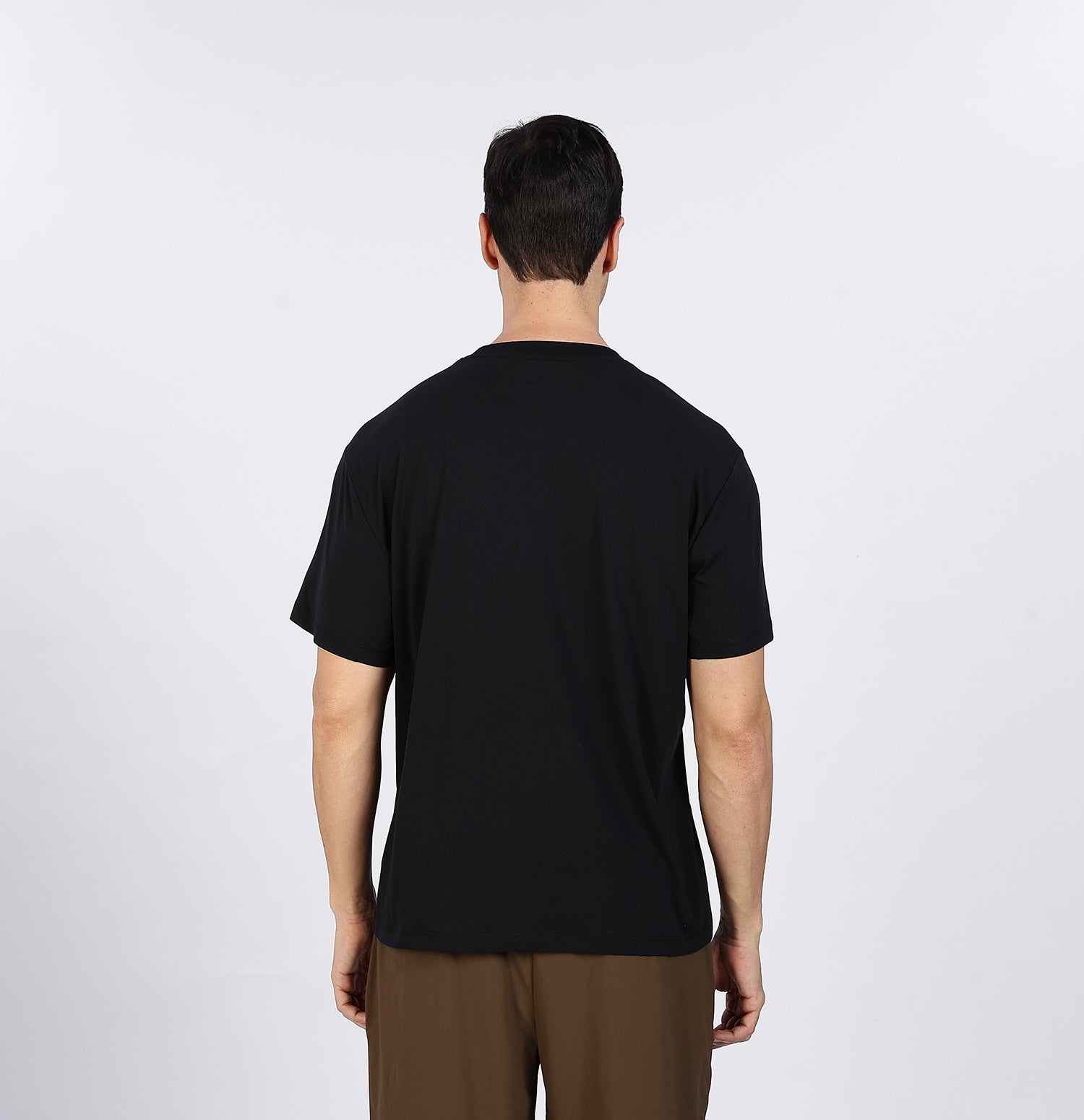Quick-Dry Moisture-Wicking Running T-Shirt - Black