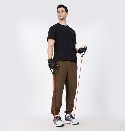 Xtep Men's Quick Dry Moisture Wick Running T-shirt Black