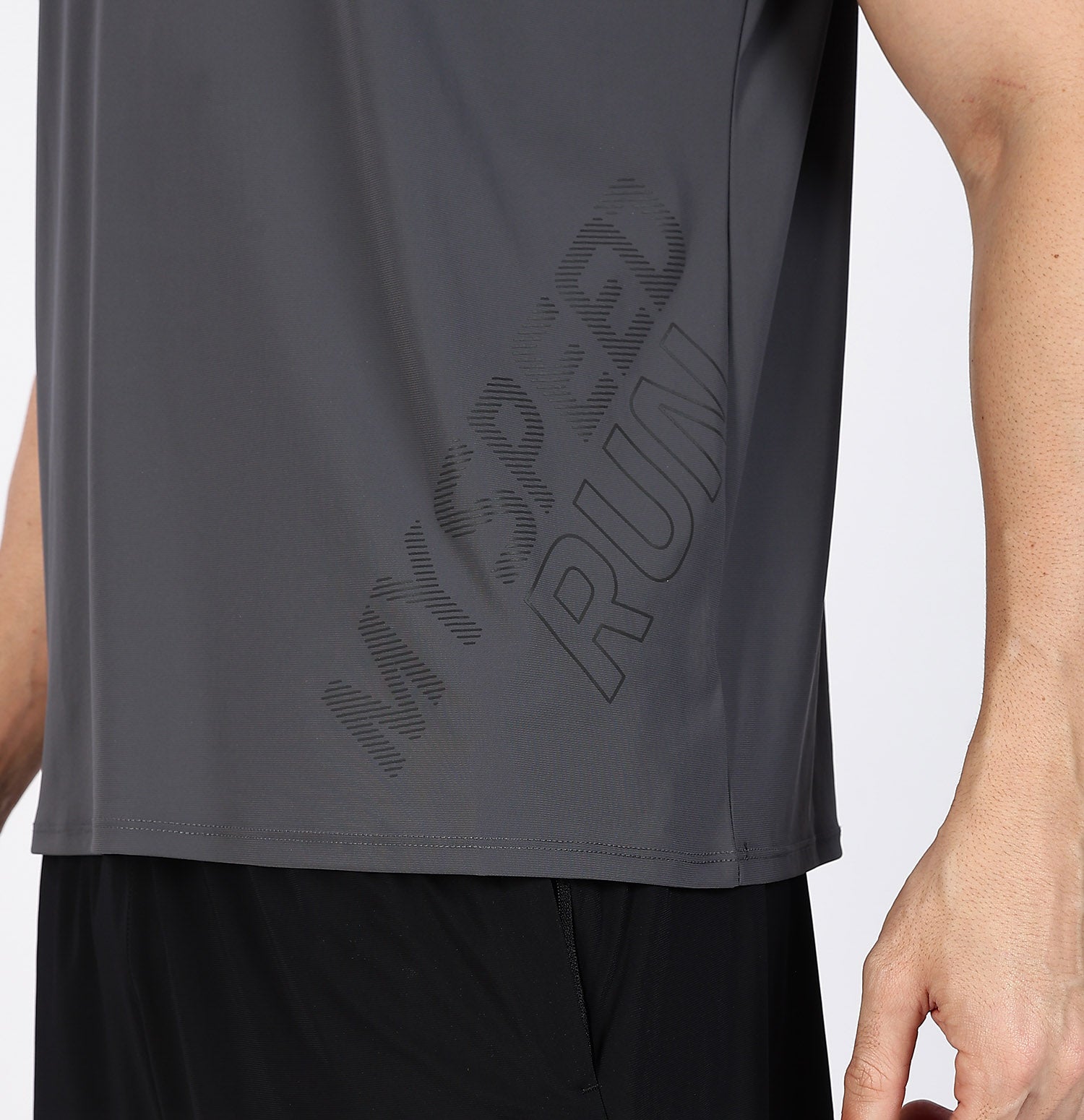 Ice-Cooling Running T-Shirt - Iron Grey