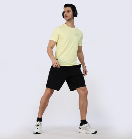 Xtep Men's Quick Dry Antibacterial Running T-shirt Yellow