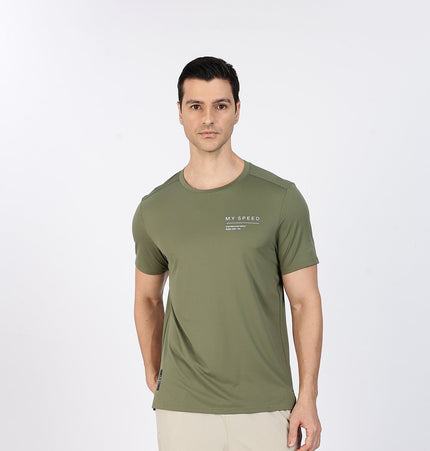 Xtep Men's Quick Dry Antibacterial Running T-shirt Green