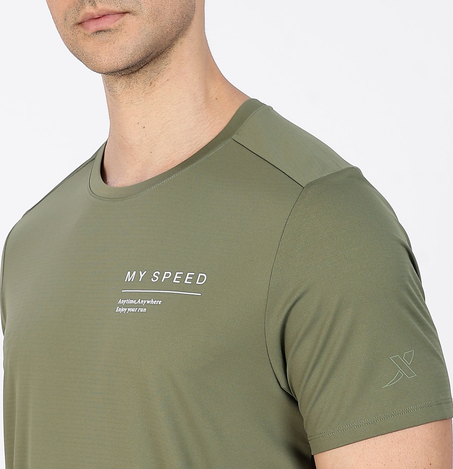Quick-Dry Moisture-Wicking Running T-Shirt - Bamboo Leaf Green