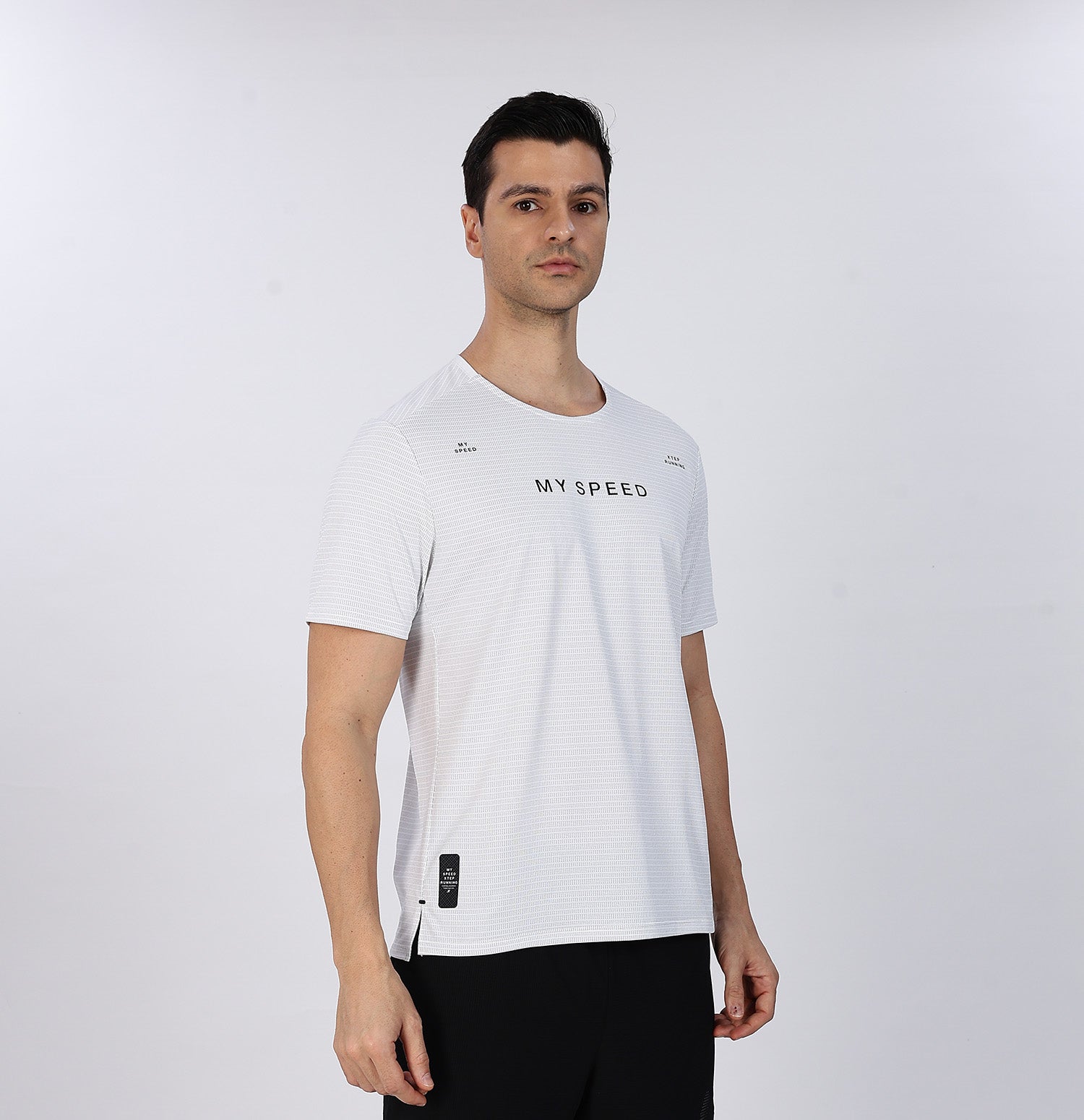 Quick-Dry Running T-Shirt - Pearl White