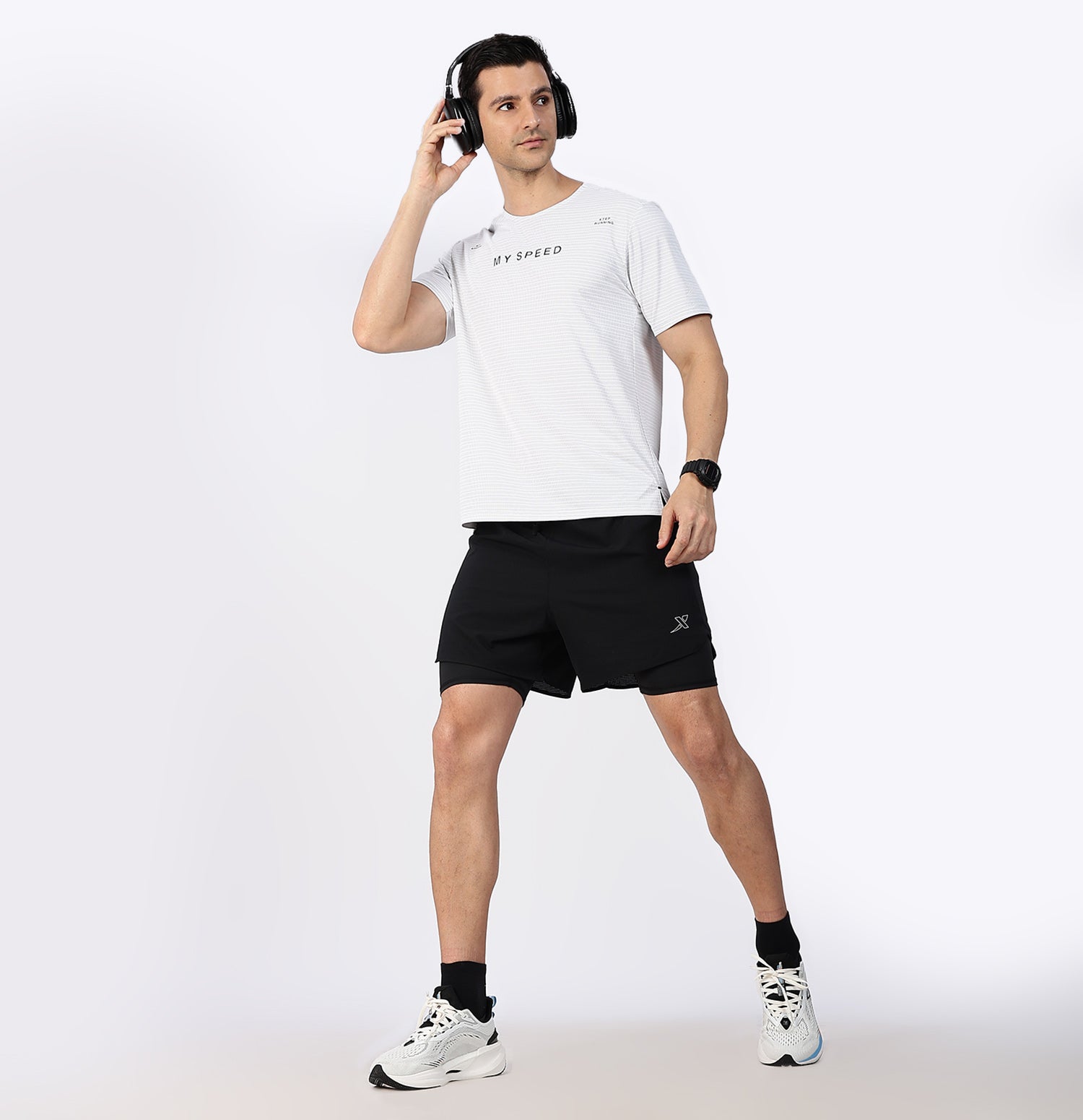 Quick-Dry Running T-Shirt - Pearl White