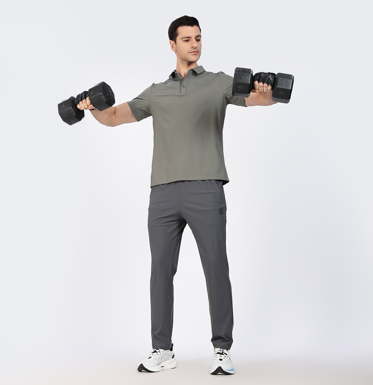 Ice-Cooling Training Polo T-Shirt - Army Green