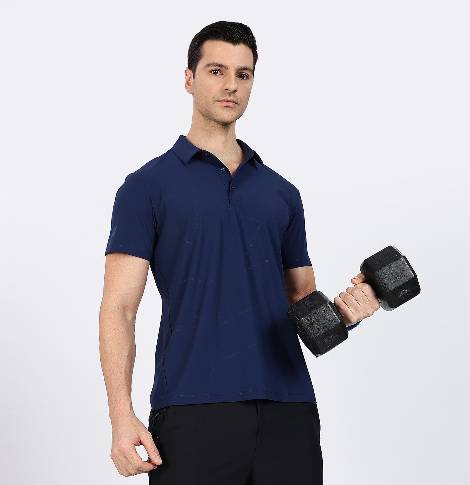 Ice-Cooling Training Polo T-Shirt - Siam Blue