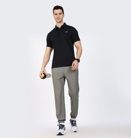 Xtep Men's Ice Cooling Training Polo T-shirt Black