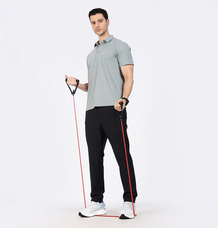 Xtep Men's Ice Cooling Training Polo T-shirt Grey