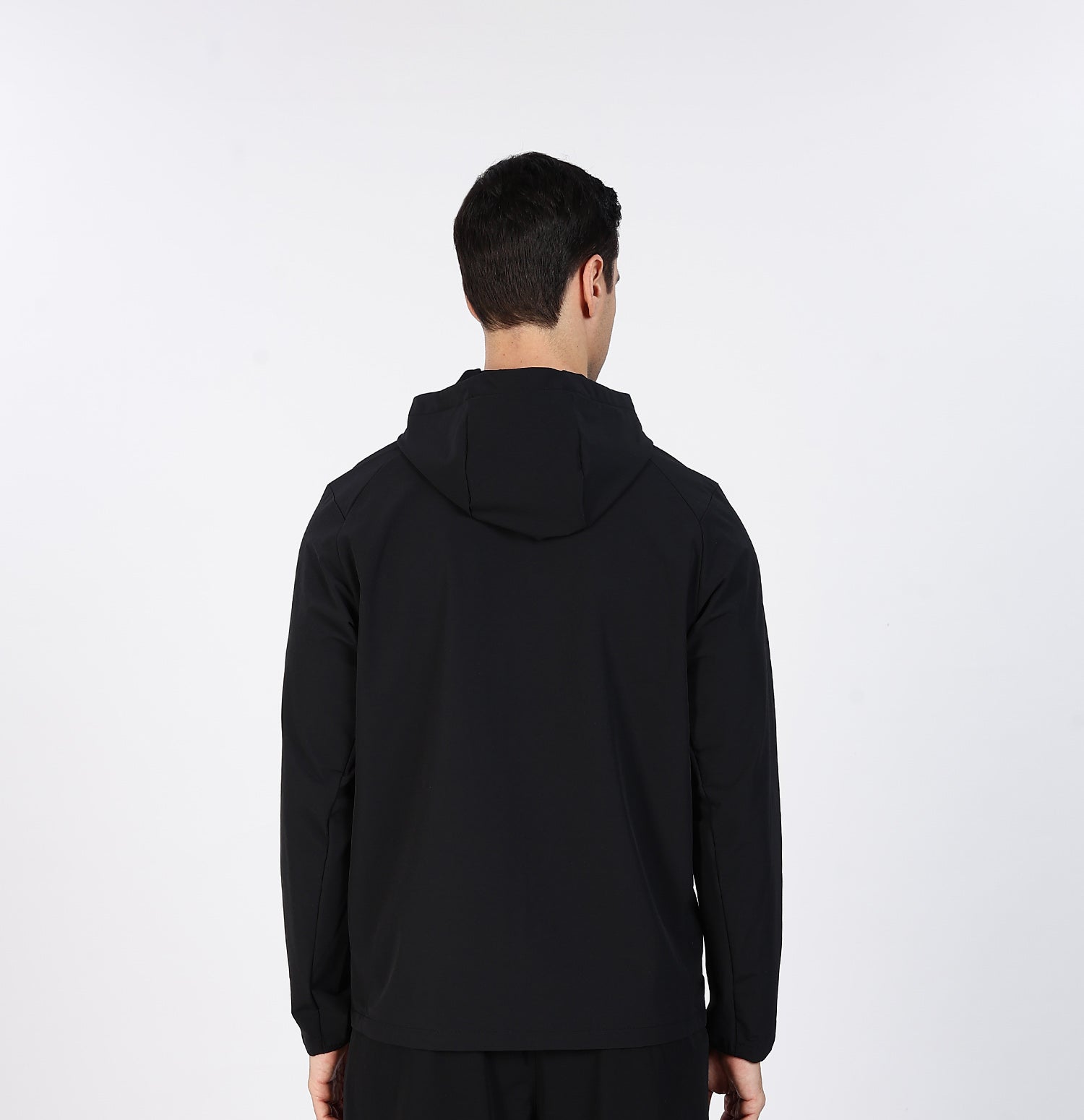 Lightweight Water-Repellent Windbreaker - Black
