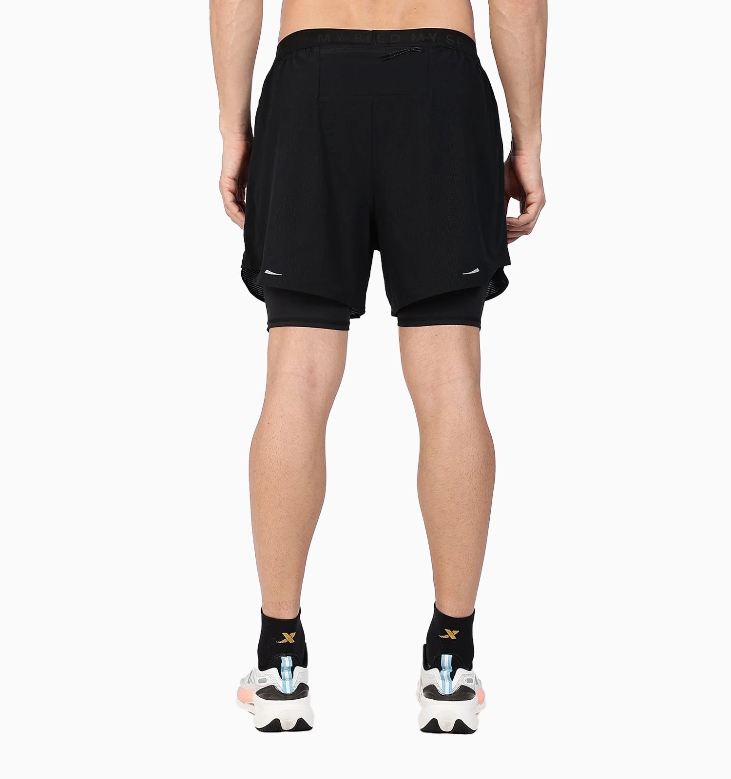 Dual-Layer Quick-Dry Shorts - Black