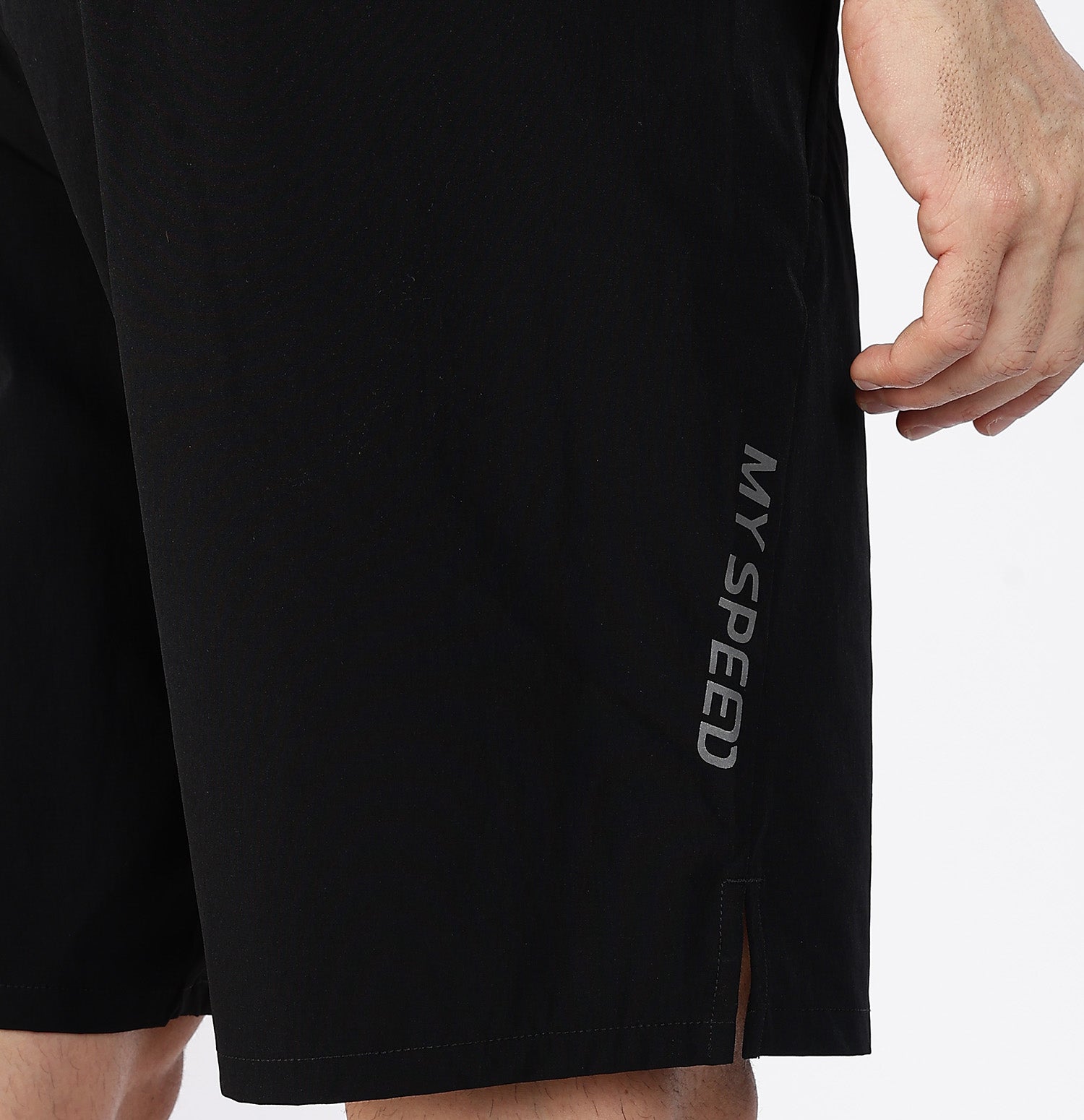 9-Inch Quick-Dry Running Shorts - Black