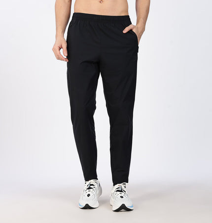 Xtep Men's Quick Dry Moisture Wick Running Trackpant Black