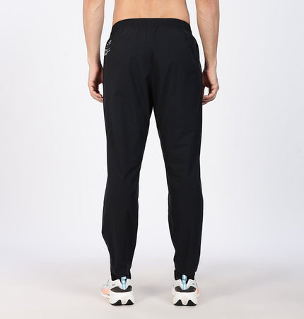 Xtep Men's Quick Dry Moisture Wick Running Trackpant Black