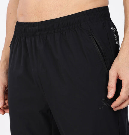 Xtep Men's Quick Dry Moisture Wick Running Trackpant Black